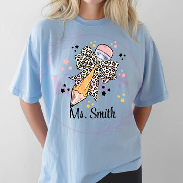 Custom Teacher Pencil T-Shirt